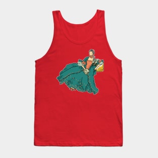 Digital Pixel Art Portrait of Madame de Pompadour - "Pixel Pompadour" Tank Top